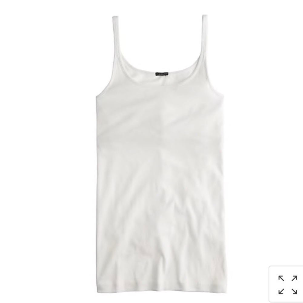 J. Crew slim perfect tank top with built in bra